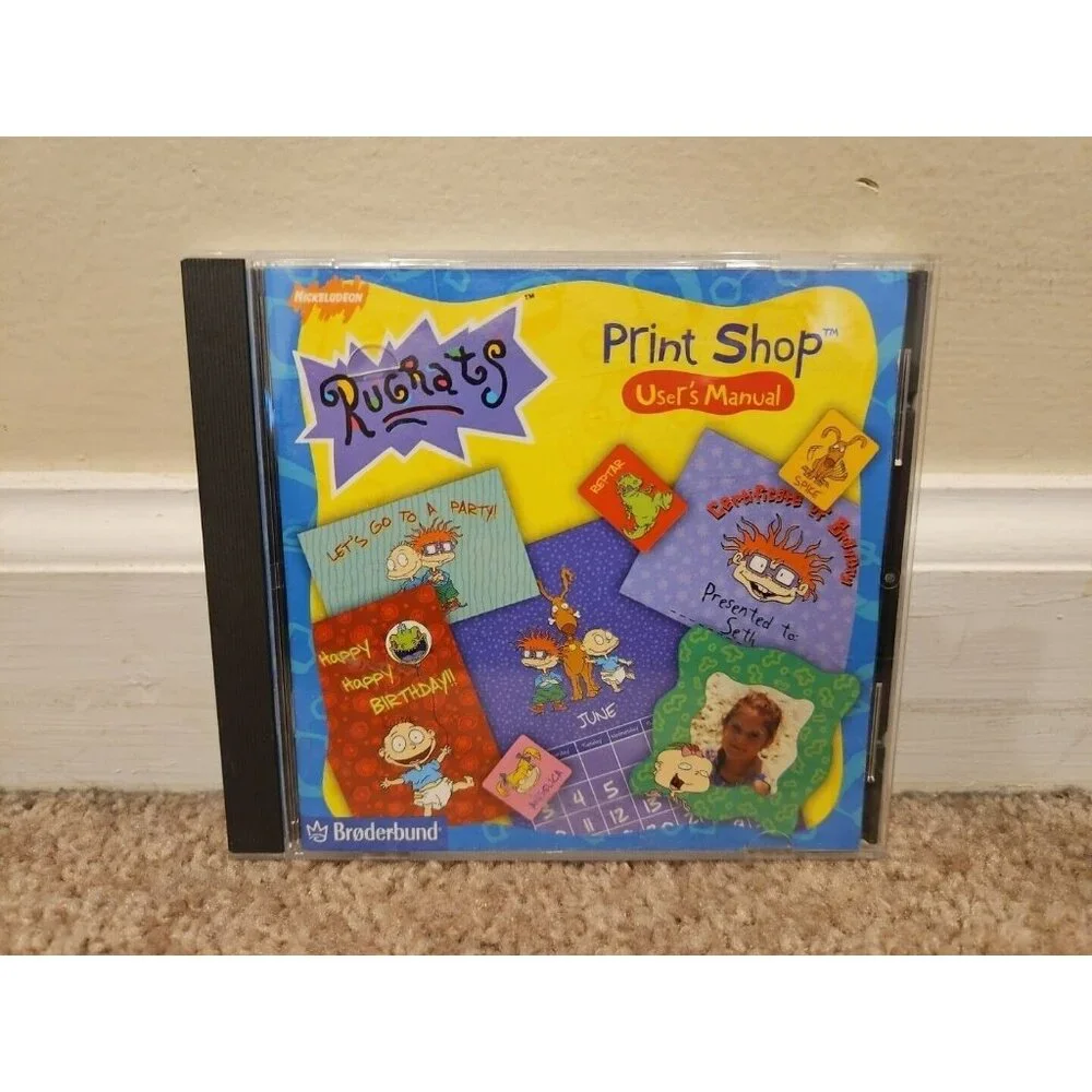 Rugrats Print Shop (PC CD-Rom, Windows, 1998, Viacom)